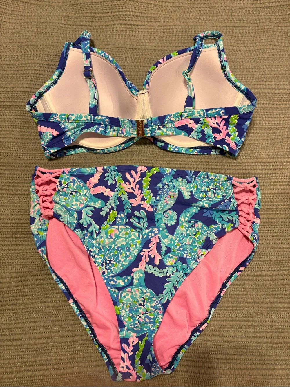 Lilly Pulitzer high waist bikini 36DD/12
